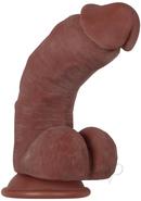 Real Supple Girthy Poseable Dildo With Balls 8.5in -...