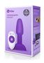 B-vibe Rimming Petite Rechargeable Silicone Anal Plug With Remote Control - Purple