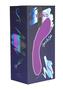 Swan Mini Swan Wand Rechargeable Silicone Glow In The Dark Massager - Purple
